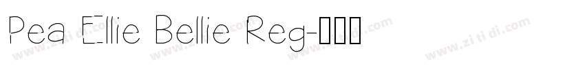 Pea Ellie Bellie Reg字体转换